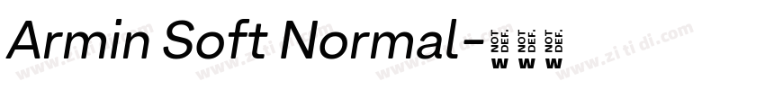 Armin Soft Normal字体转换